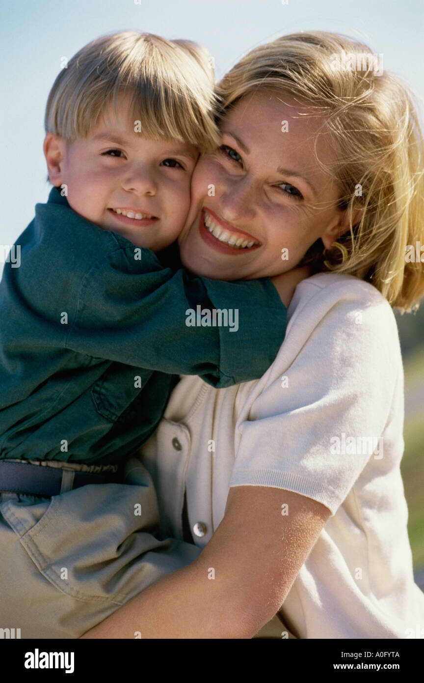 Mother son view camera hi-res stock photography and images - Alamy