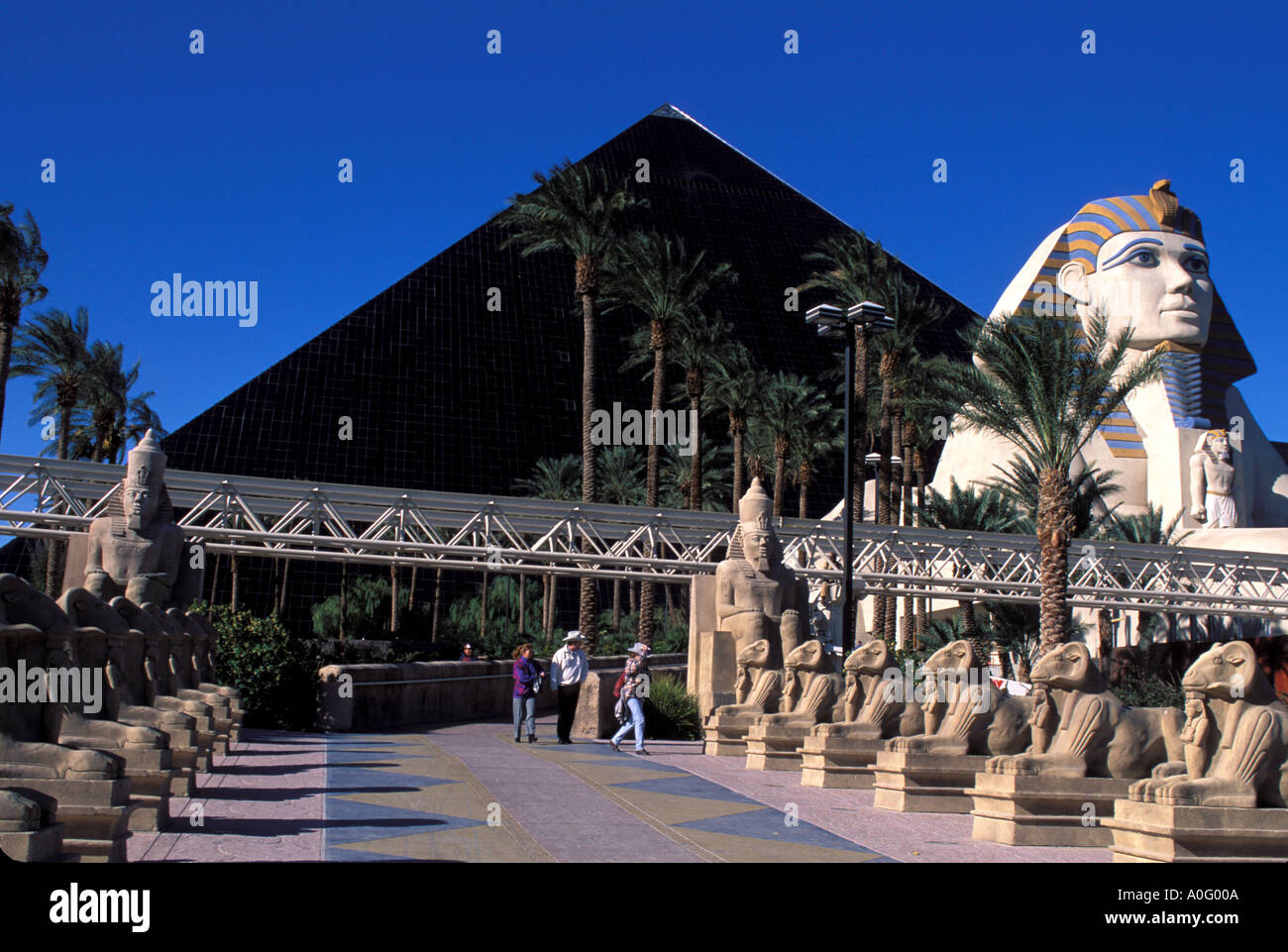 The sophisticated Luxor Hotel in Las Vegas NV is built on the theme of ...
