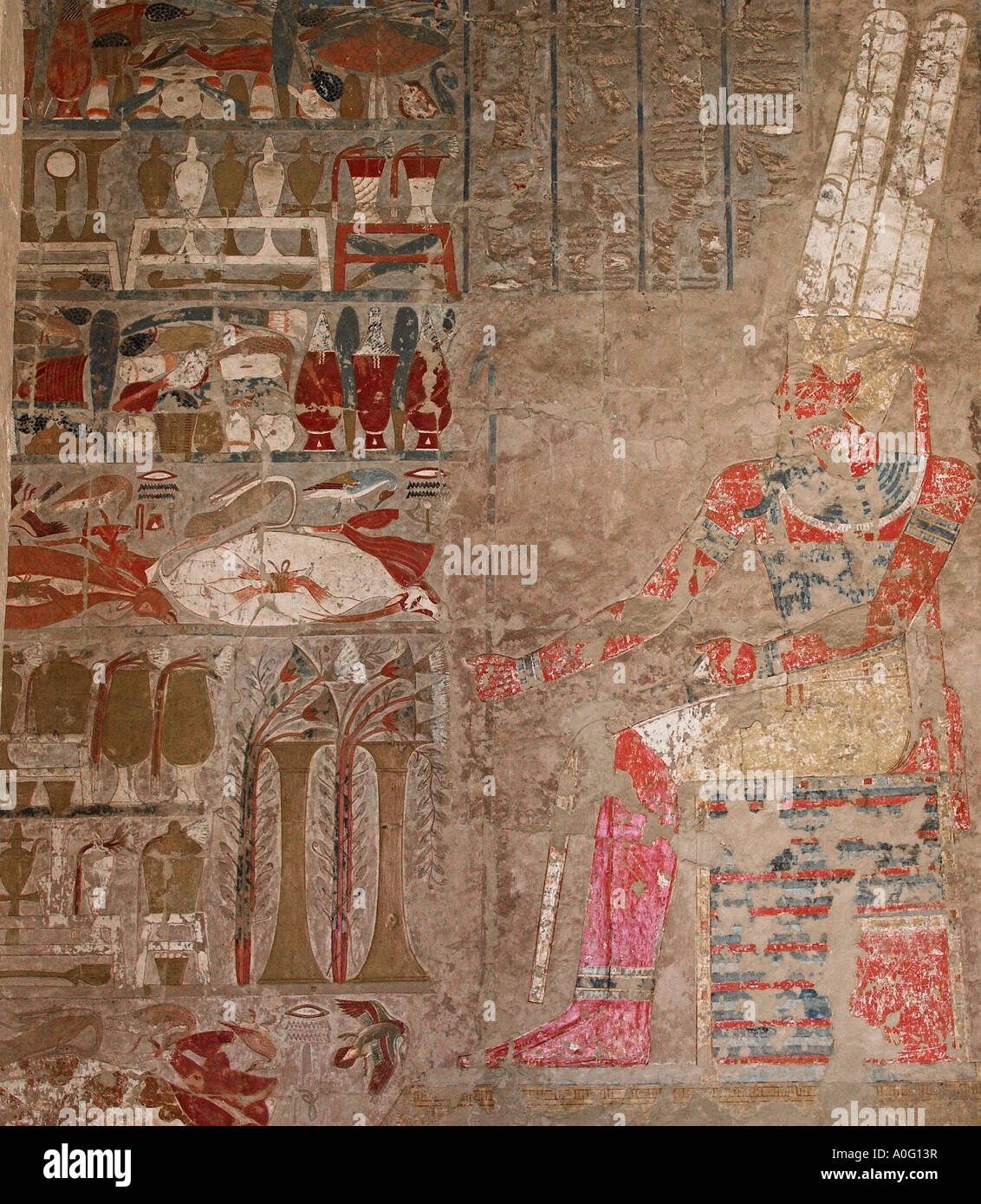 Amun re King of the Gods Deir El Bahri Egypt Stock Photo