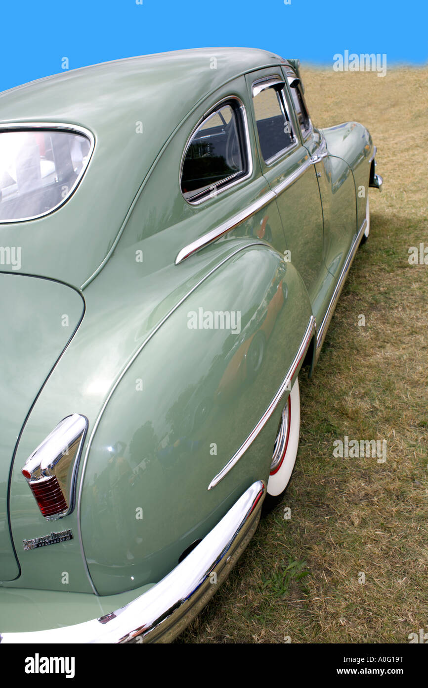 1948 Green Chrysler Windsor sedan hardtop classic American car Stock Photo