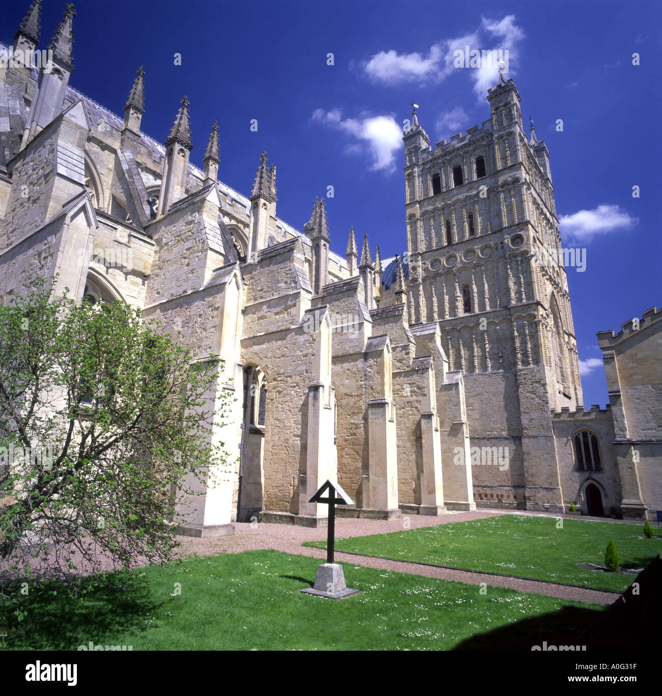 Exeter Cathedral Stock Photo