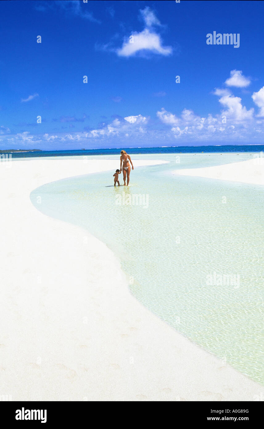 TROU D EAU DOUCE MAURITIUS ISLAND Stock Photo