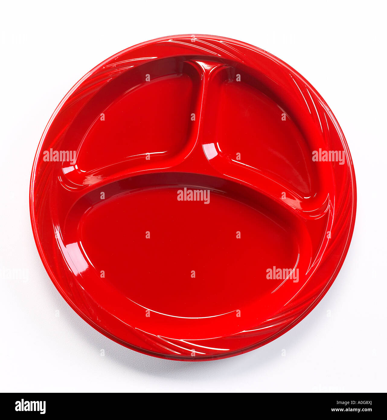 Red Plastic Disposable Picnic Plate Stock Photo Alamy