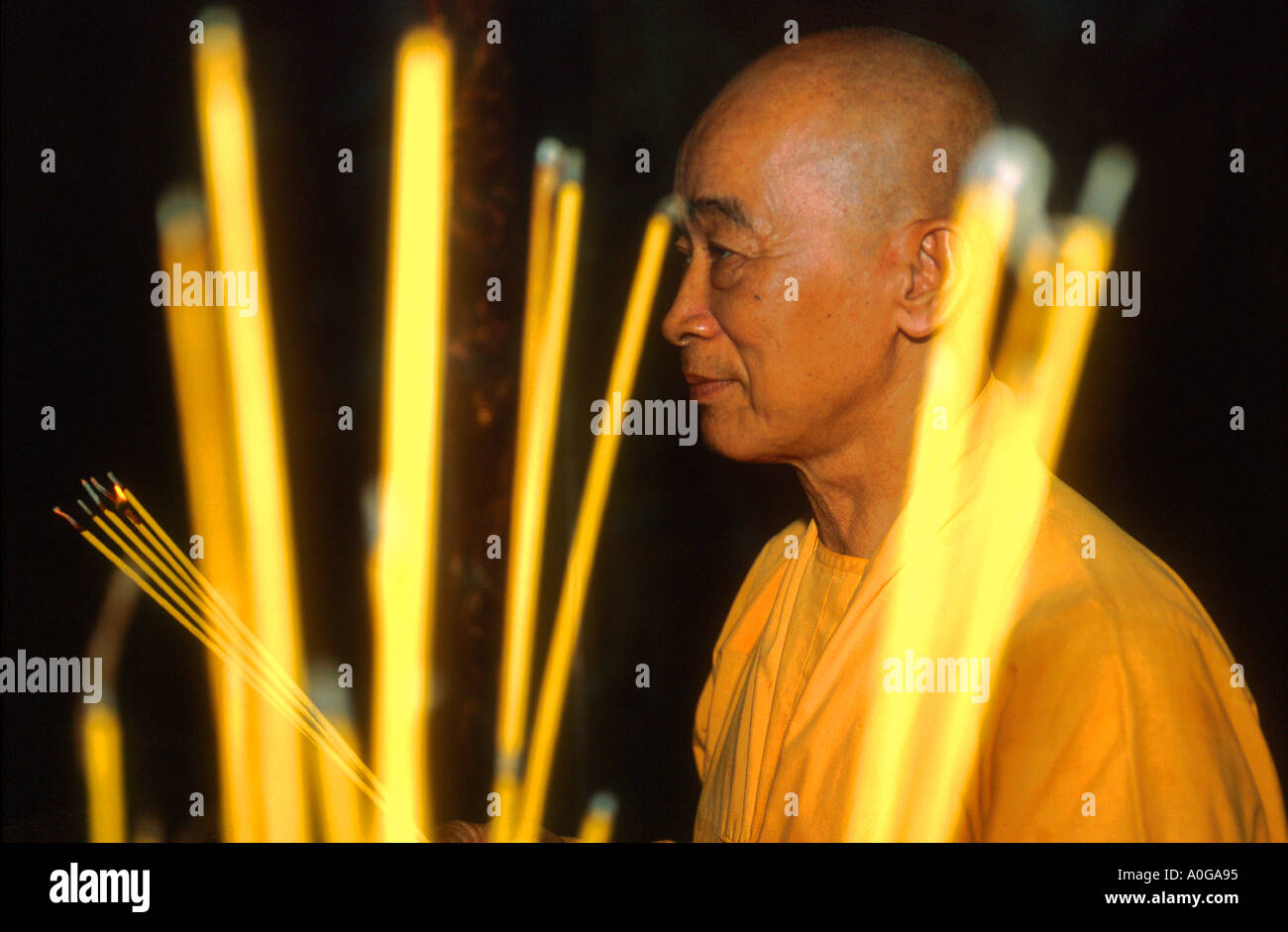 Lighted incense sticks hi-res stock photography and images - Alamy