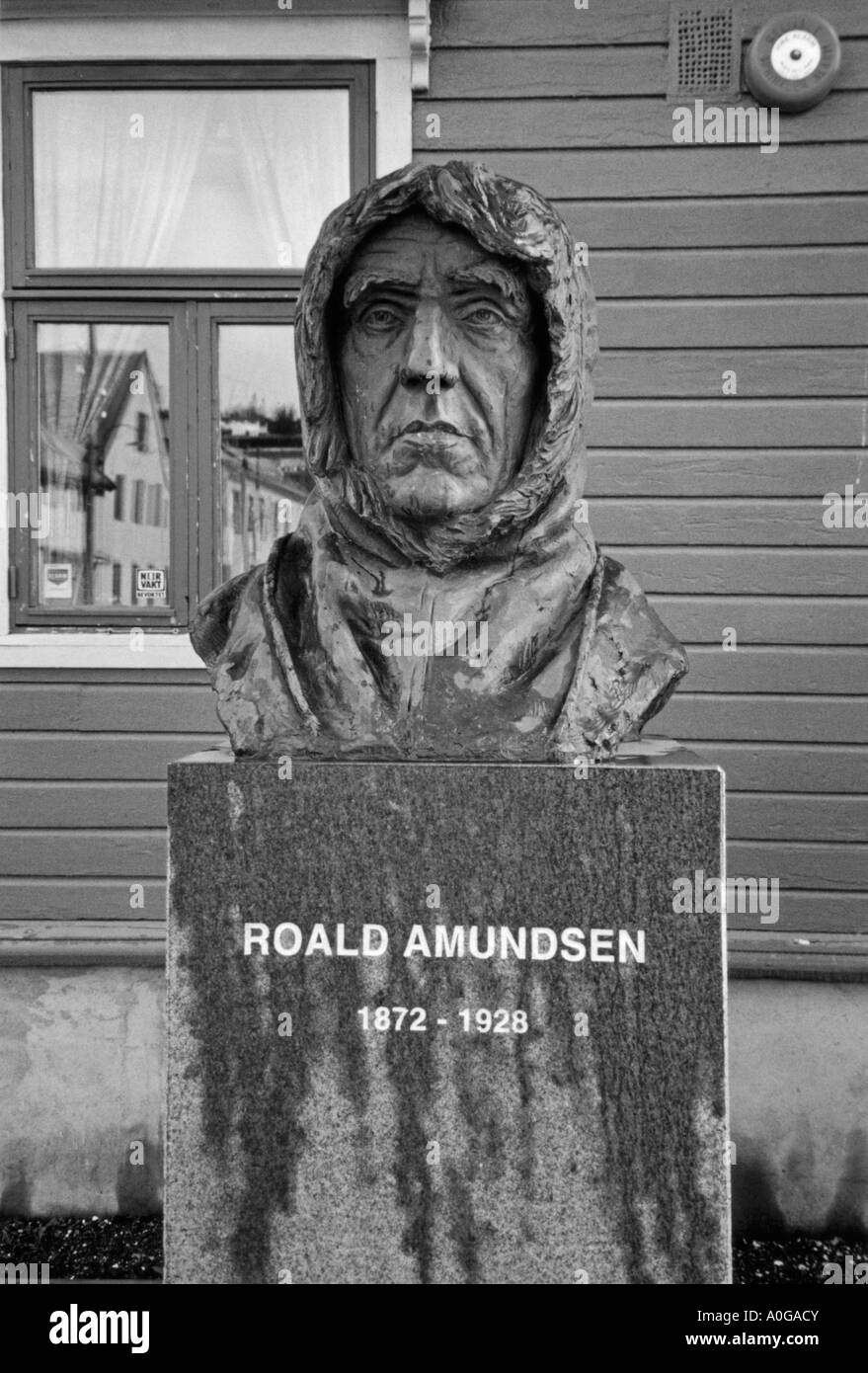 Monument to Roald Amundsen, Tromso, Norway Stock Photo