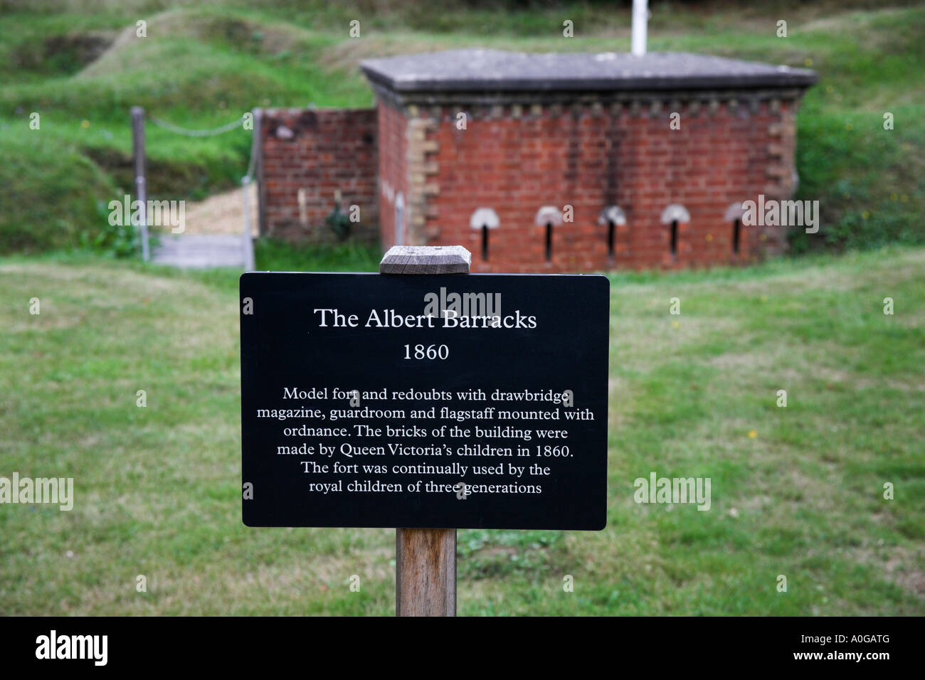 Stock photograph of the Albert Barracks royal children's play fort ...