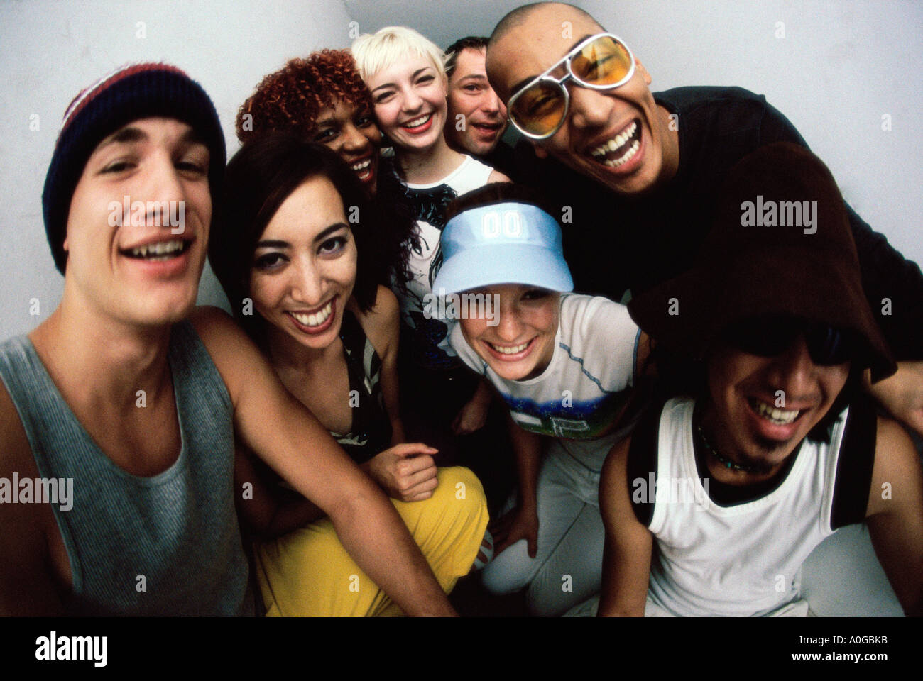 Group young people smiling hi-res stock photography and images - Alamy