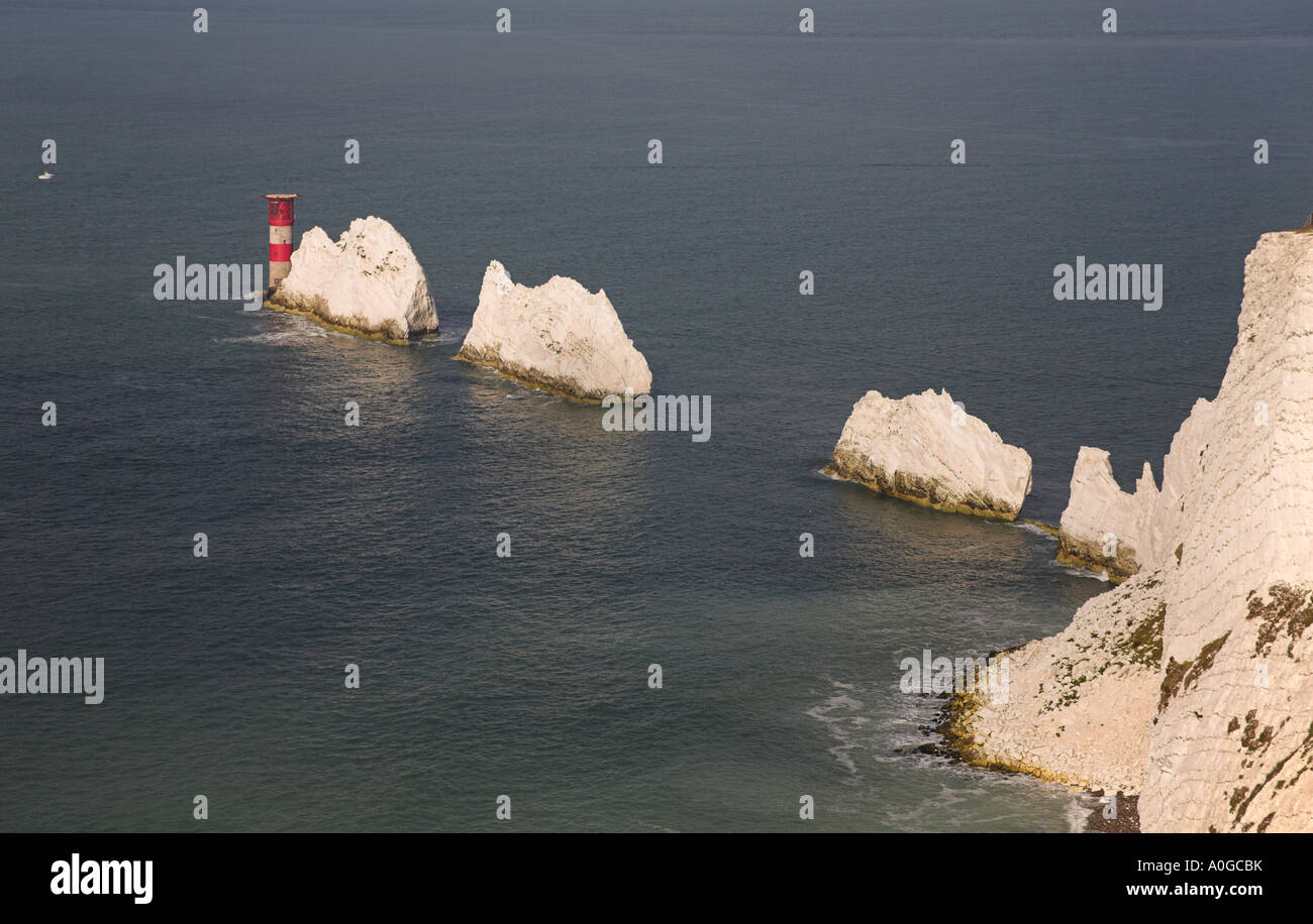 The Needles Isle of Wight Stock Photo Alamy