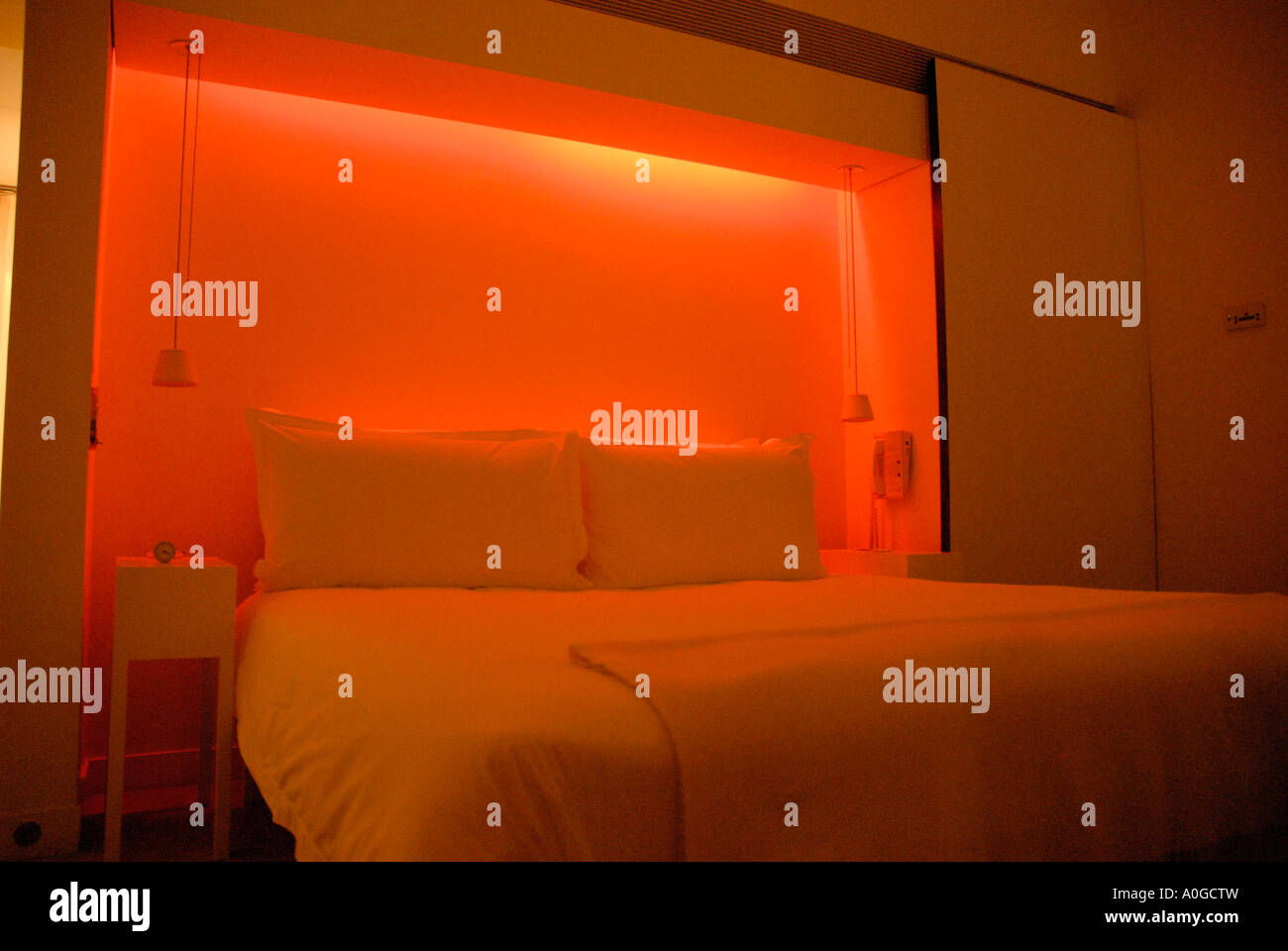 Bedroom With Colour Mood Lighting In St Martins Hotel St