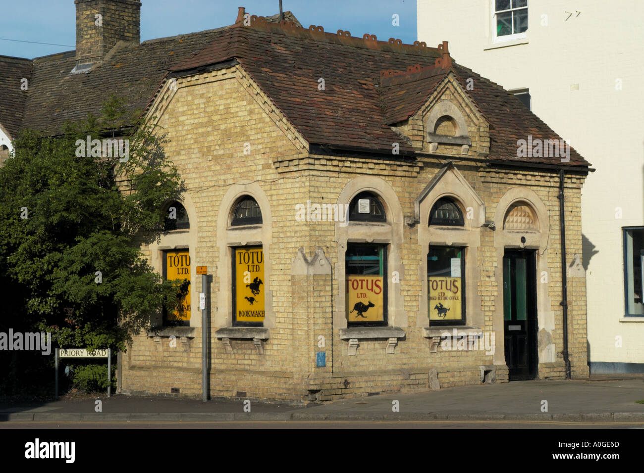 The Old Toll House St Ives Cambridgeshire now home to the Tote Stock Photo