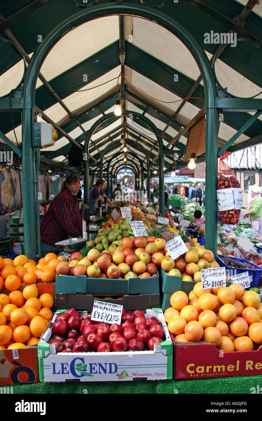 Newgate Market York Stock Photo Alamy