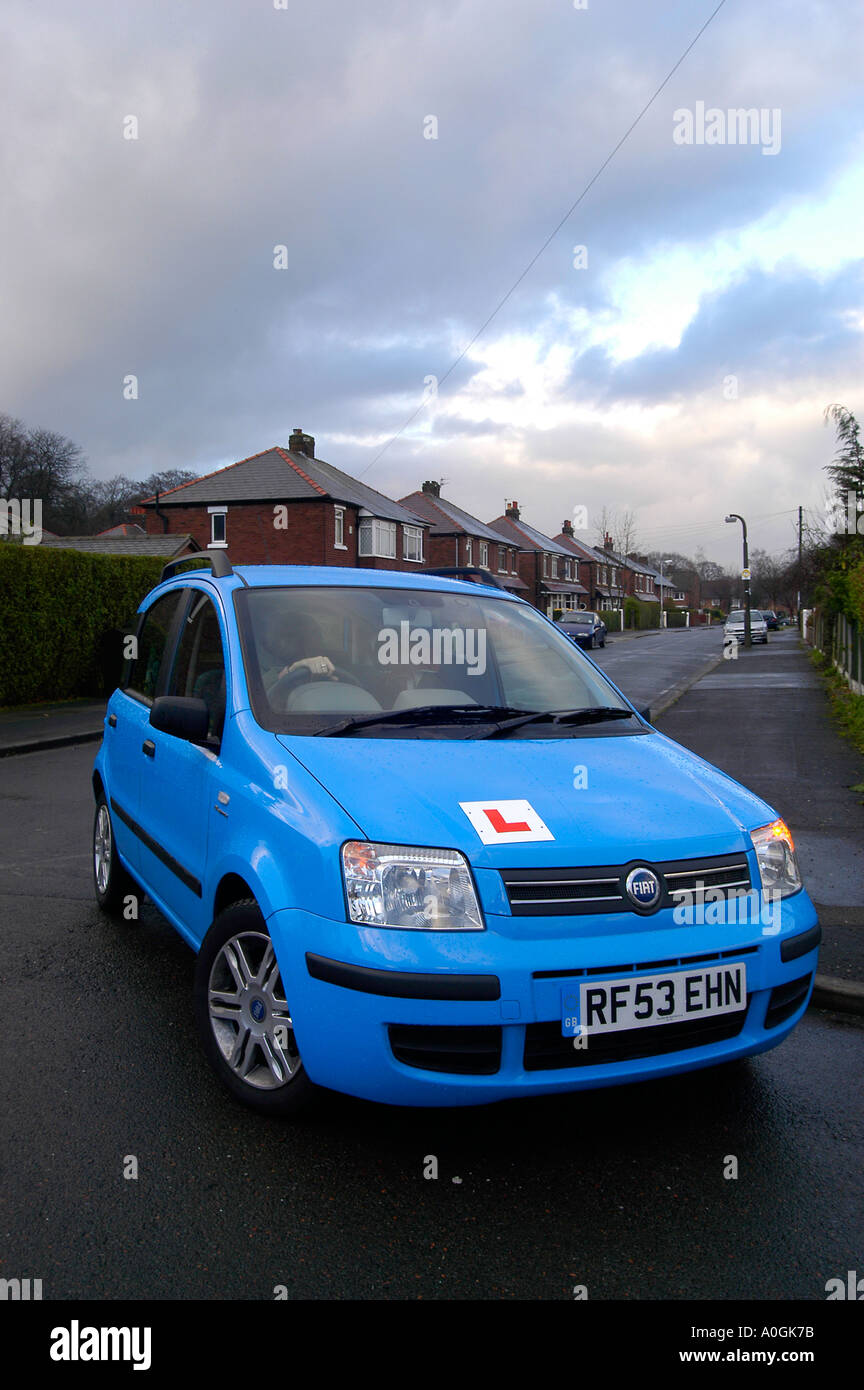 Learner driver on test Stock Photo