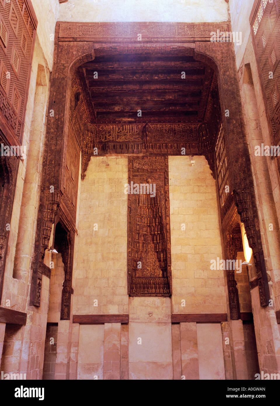 reception hall of Muhibb alDin alMuwaqqi, Cairo, Egypt Stock Photo