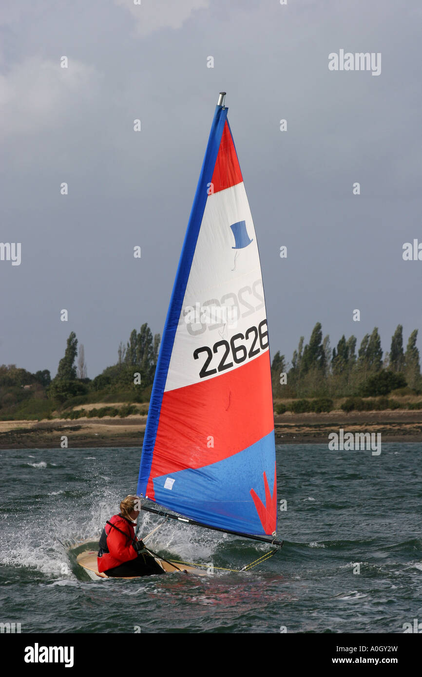 Topper sail number 22626 Stock Photo Alamy