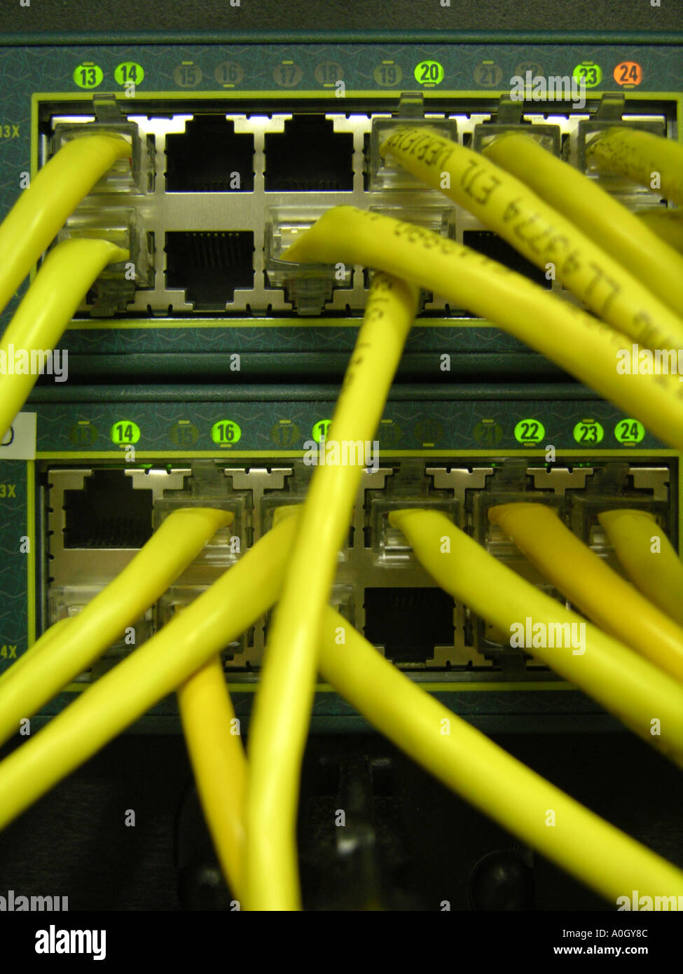 Computer Cables Stock Photo