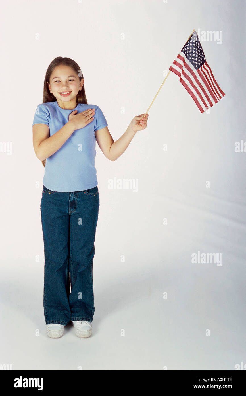 Full view shot american flag hi-res stock photography and images - Alamy
