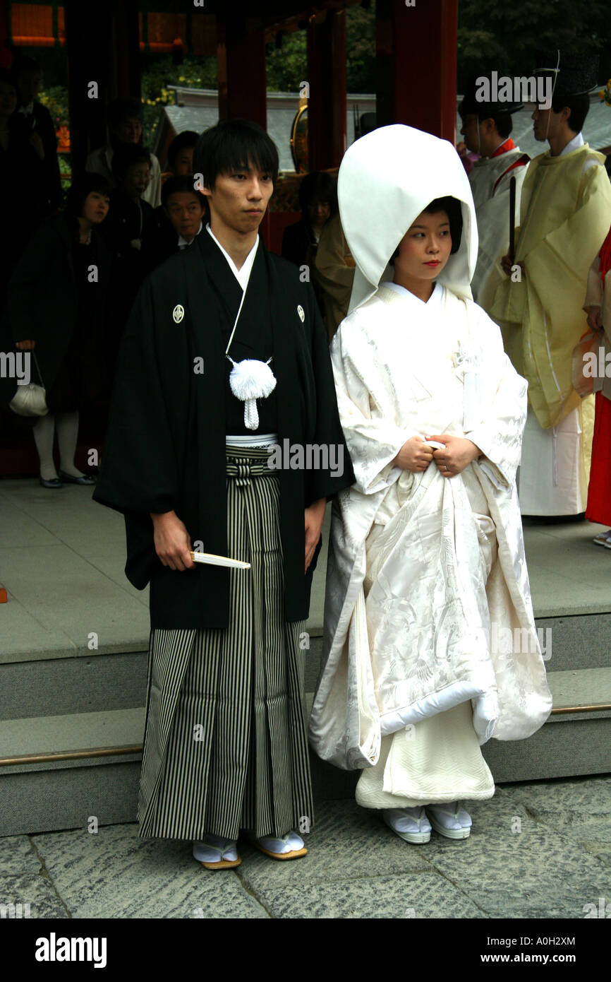 Shinto Wedding Ceremony Stock Photo