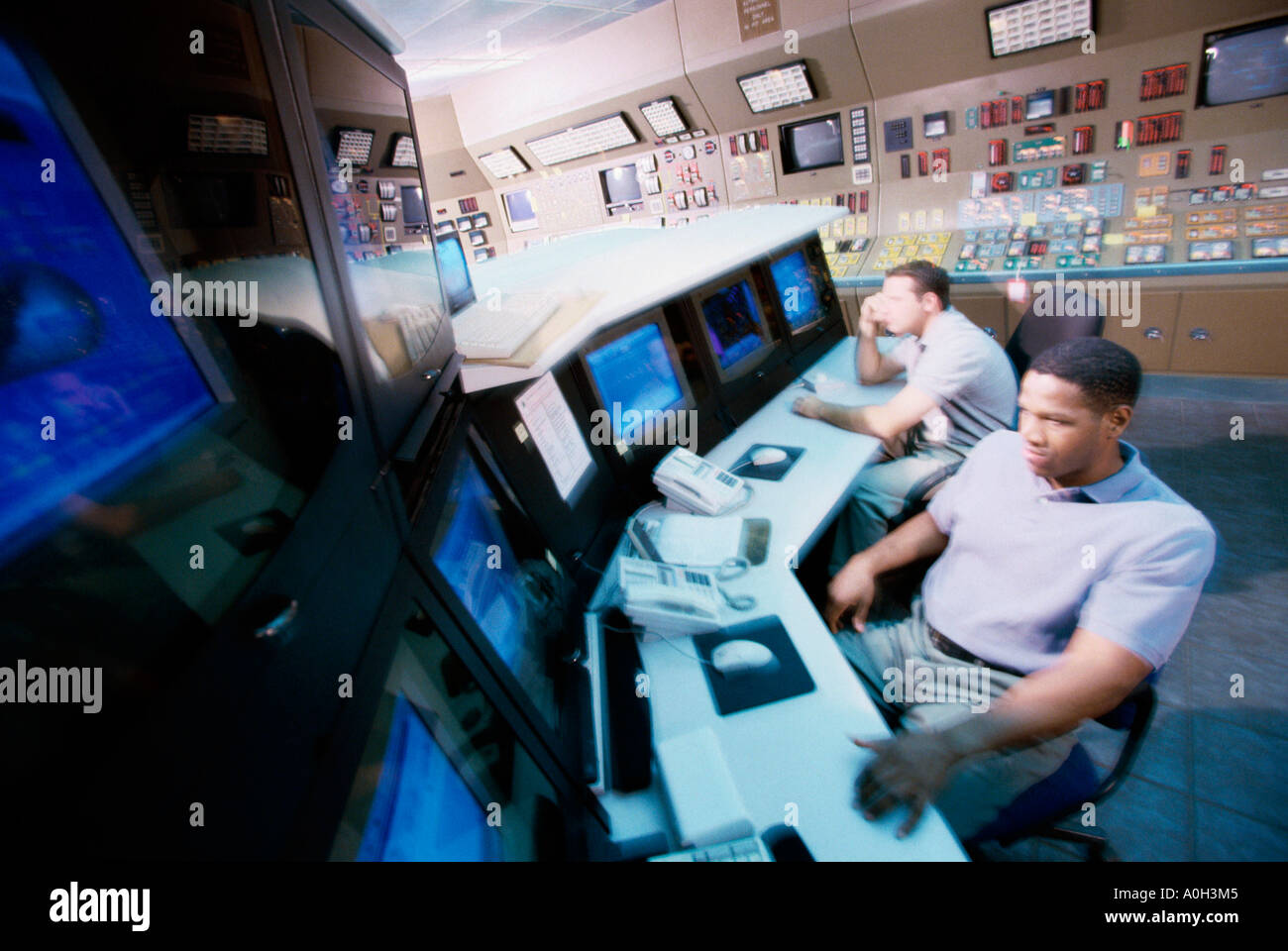 Electric Power Control Room Stock Photo Alamy