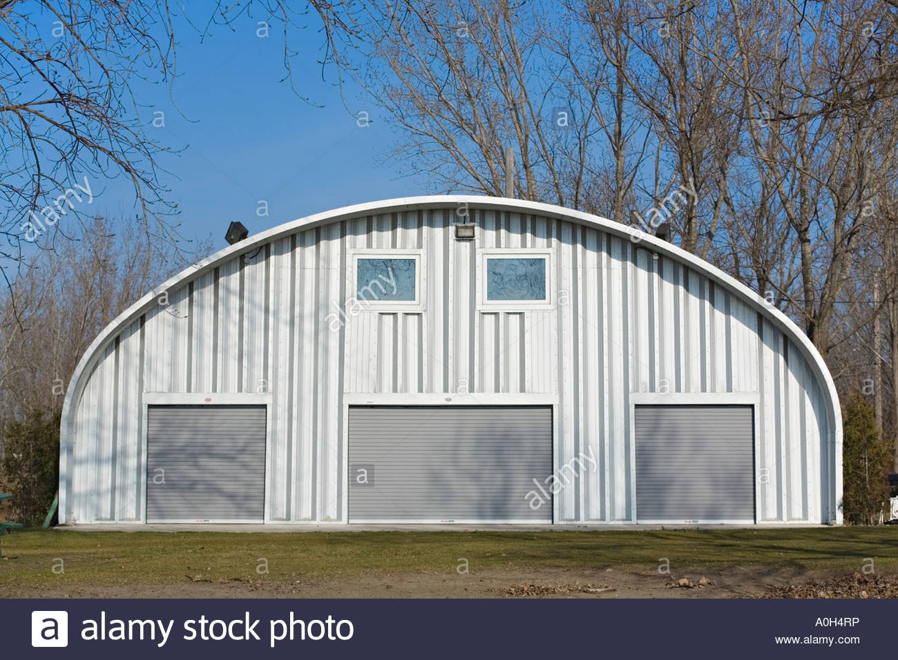Quonset hut the basic building of Canadian north this one ...