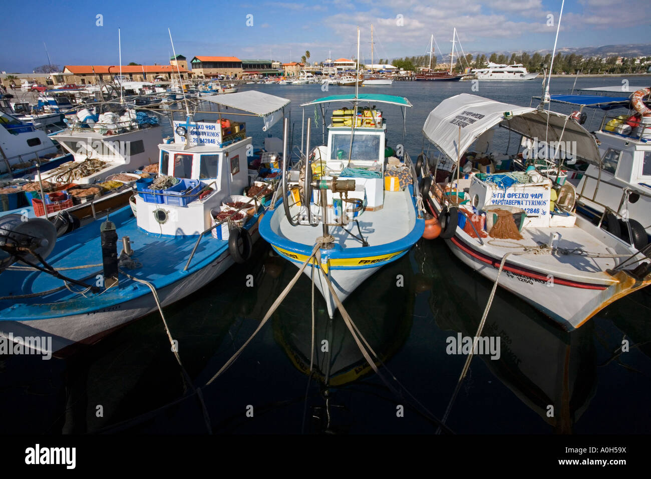 Cypriot fishing boats hi-res stock photography and images - Alamy