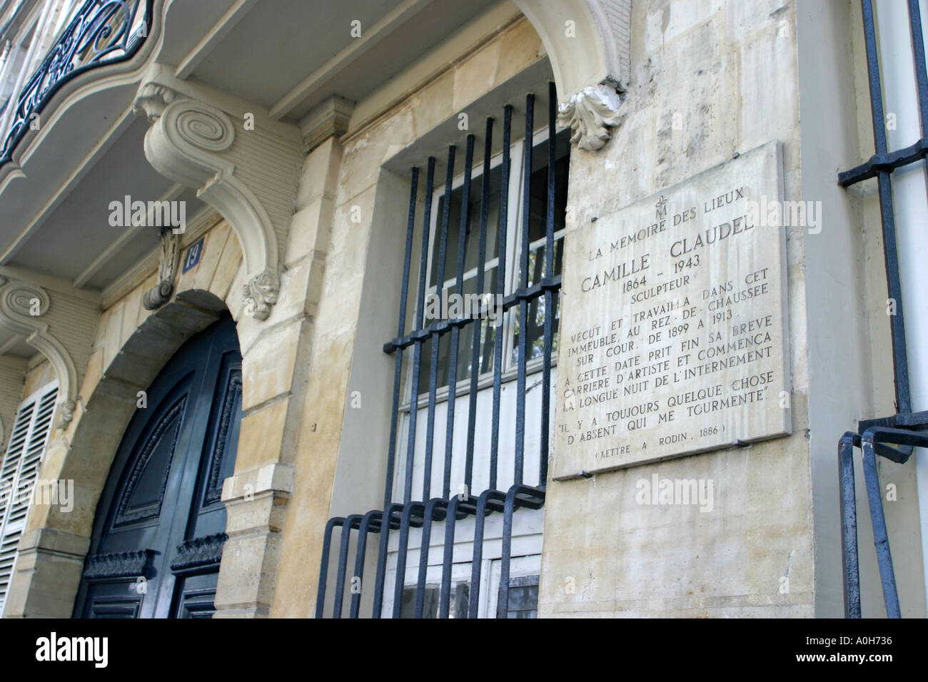 Former residence of Camille Claudel at 19 Quai de Bourbon Ile St Louis