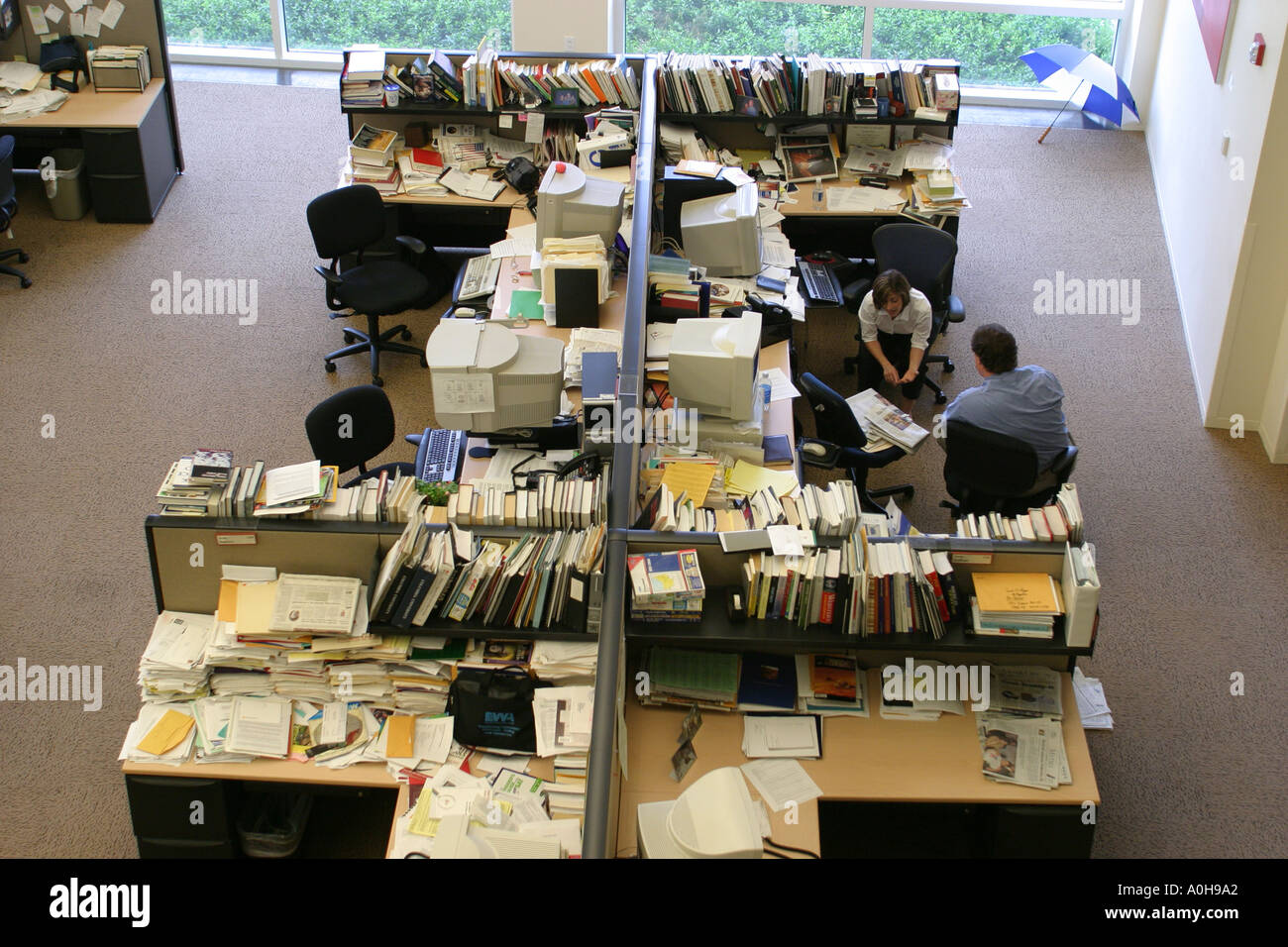 Cleveland Ohio,Plain Dealer building,daily newspaper office,desks
