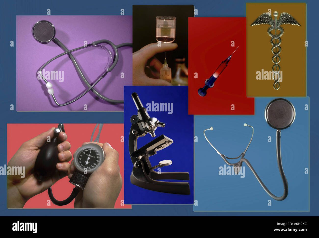 Collage of medical pictures Stock Photo - Alamy image.