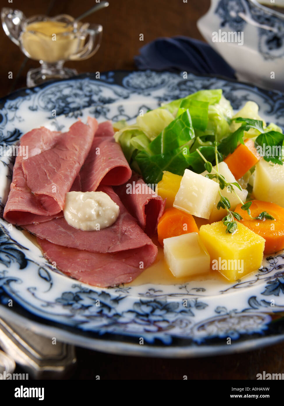 Corned beef dinner Stock Photo - Alamy