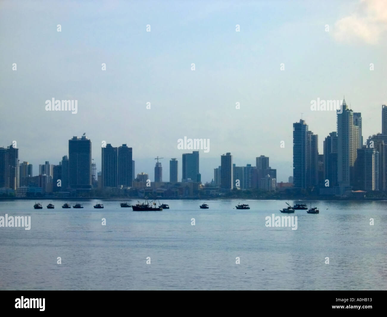 Panama City, Republic of Panama Skyline Stock Photo