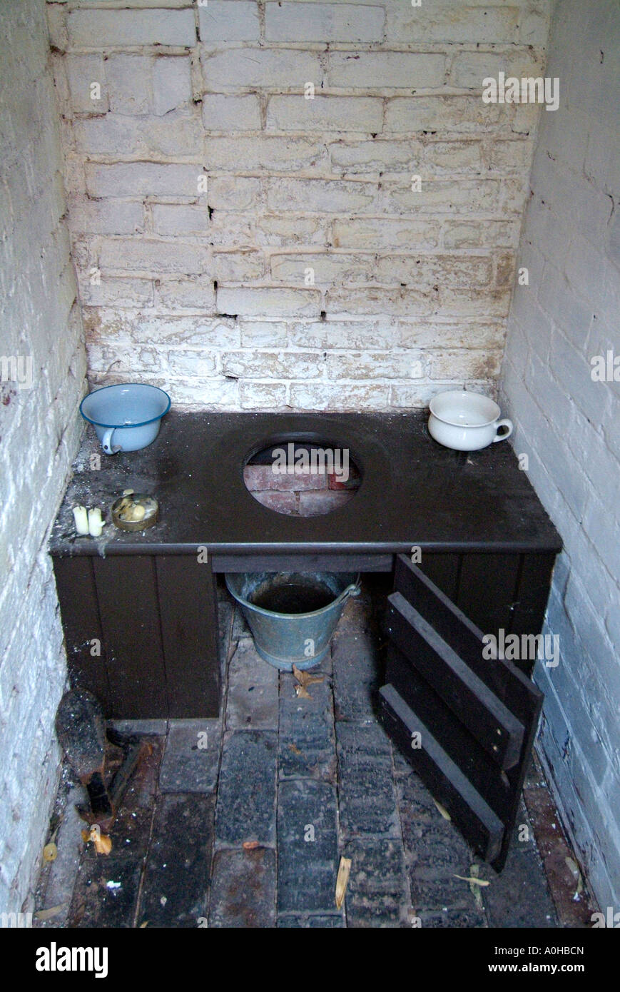 toilet lavatory Birmingham UK England back to museum bucket soil
