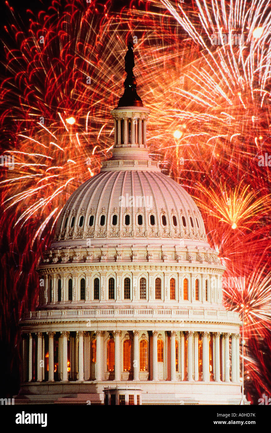Us capitol dome fireworks hires stock photography and images Alamy