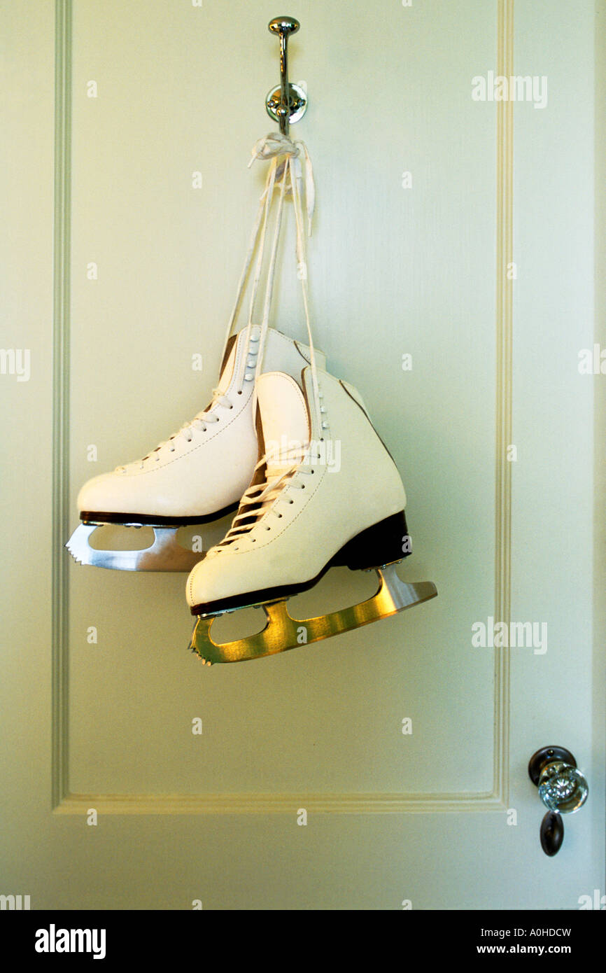 white ice skating boots