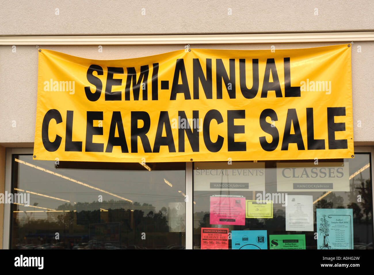 Store Clearance sign Stock Photo Alamy