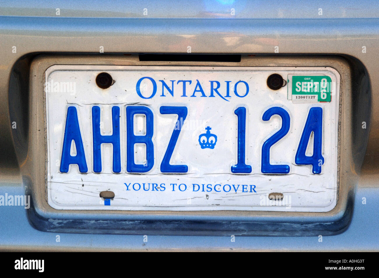 Original Nummernschild License Plate Ontario CANADA VARIOUS TYPES Plaque Targa 