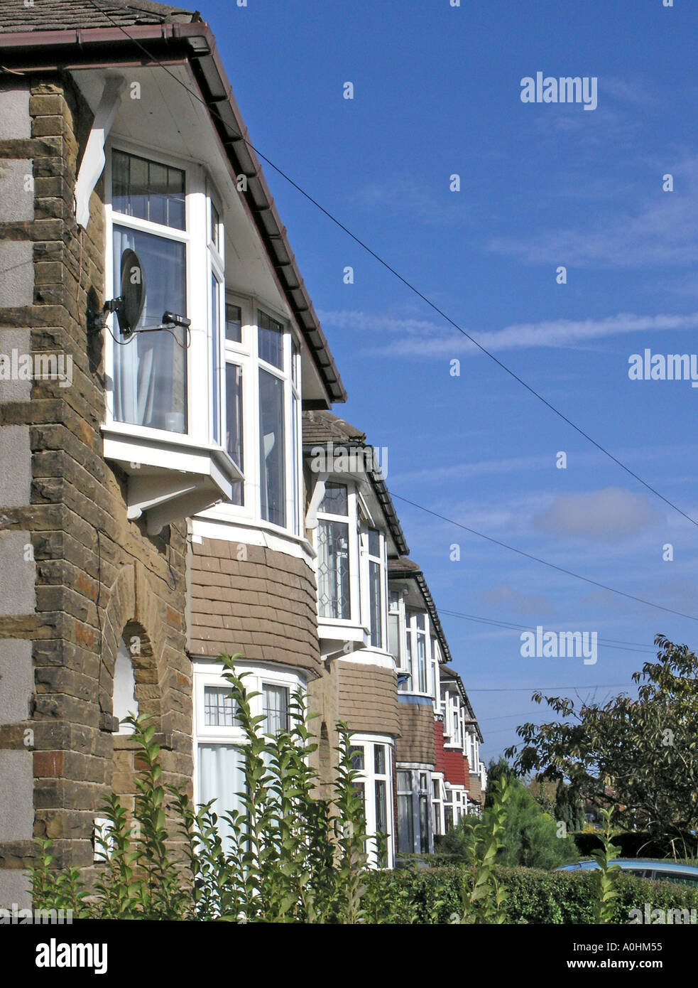 Suburban Houses Norton Sheffield South Yorkshire England Stock Photo