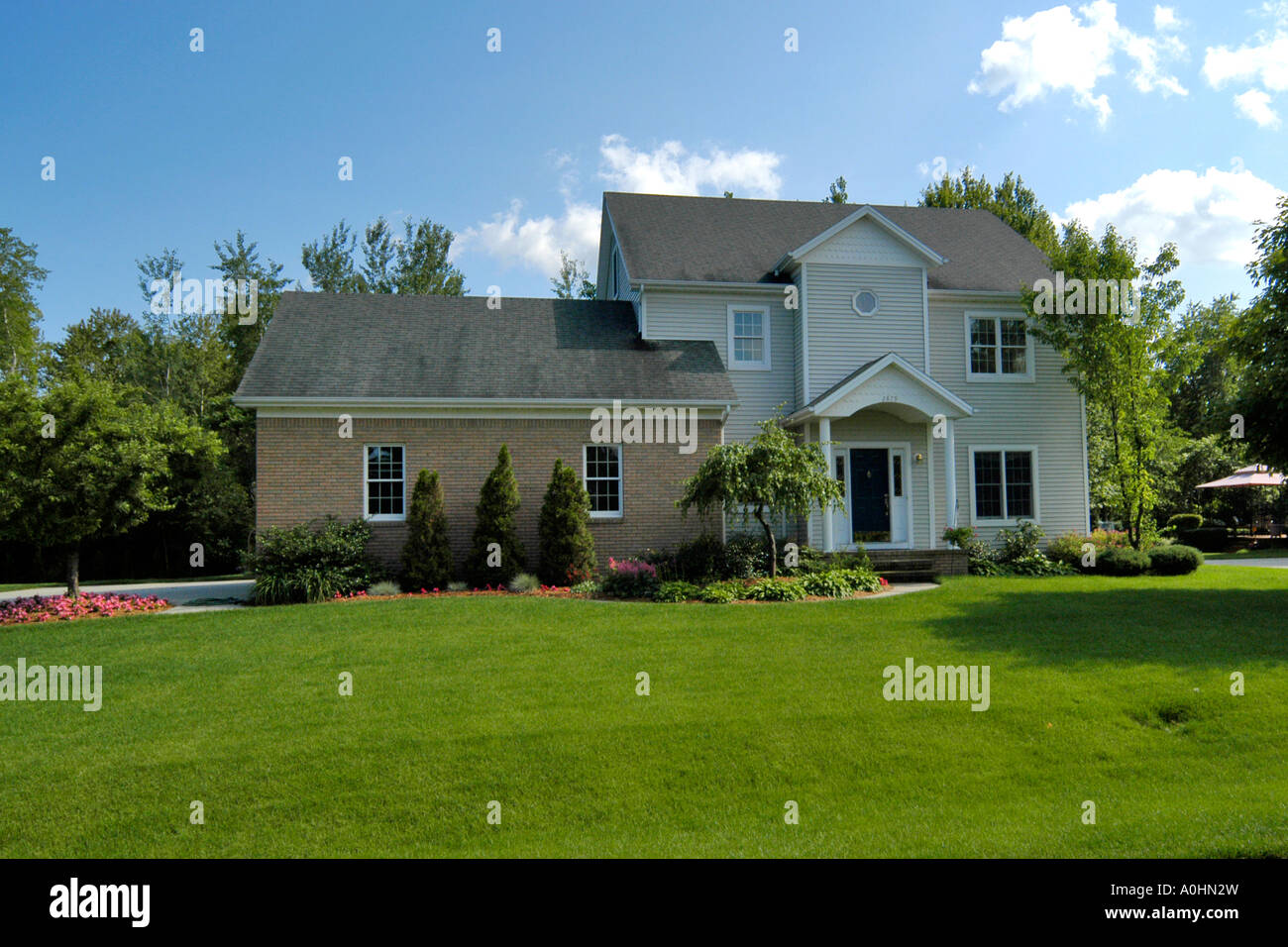 Houses in an upmarket development in Michigan's Fort Gratiot township