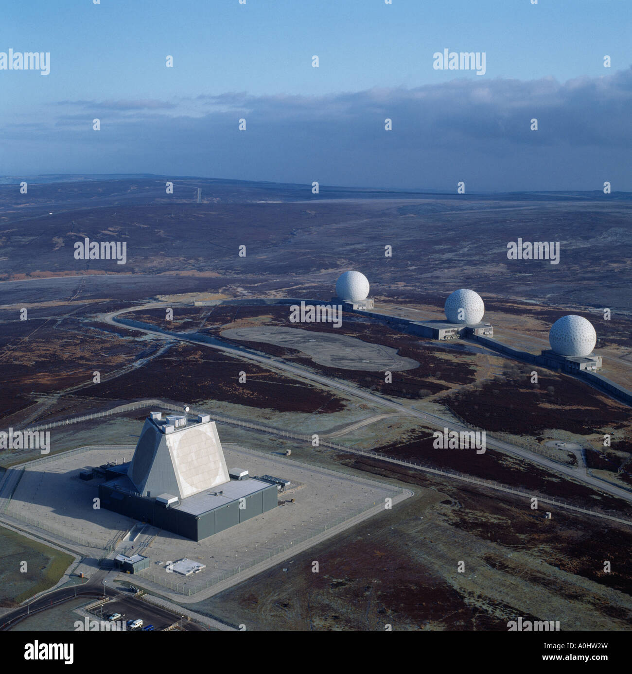 Fylingdales Early Warning Station North Yorkshire Moors UK Stock Photo