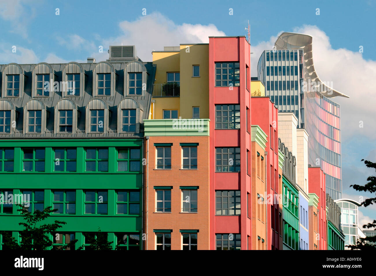 Berlin Center Quartier Schuetzenstrasse Colorful Modern Architecture Stock Photo Alamy