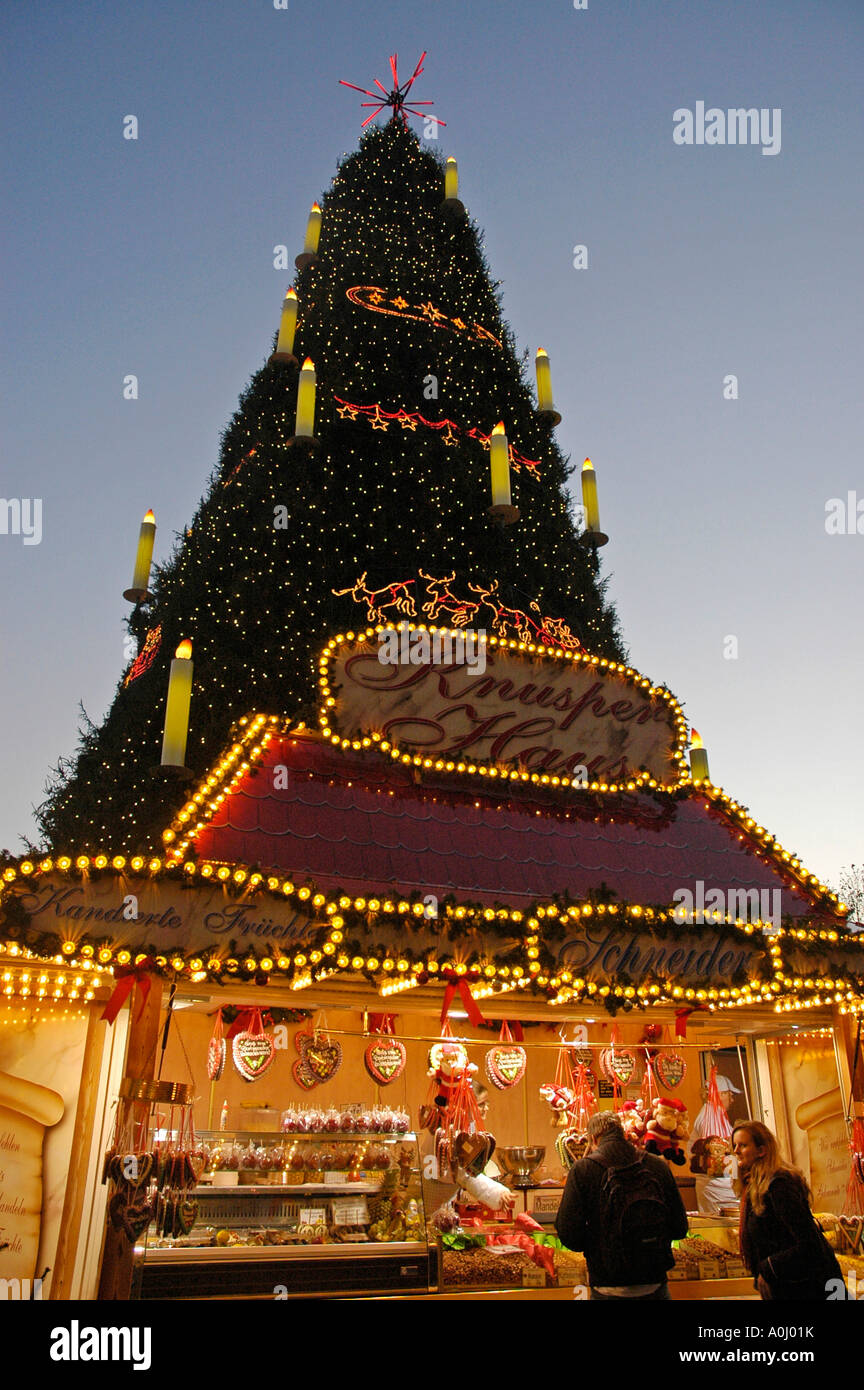The world's tallest Christmas tree, Christmas fair, Dortmund, North