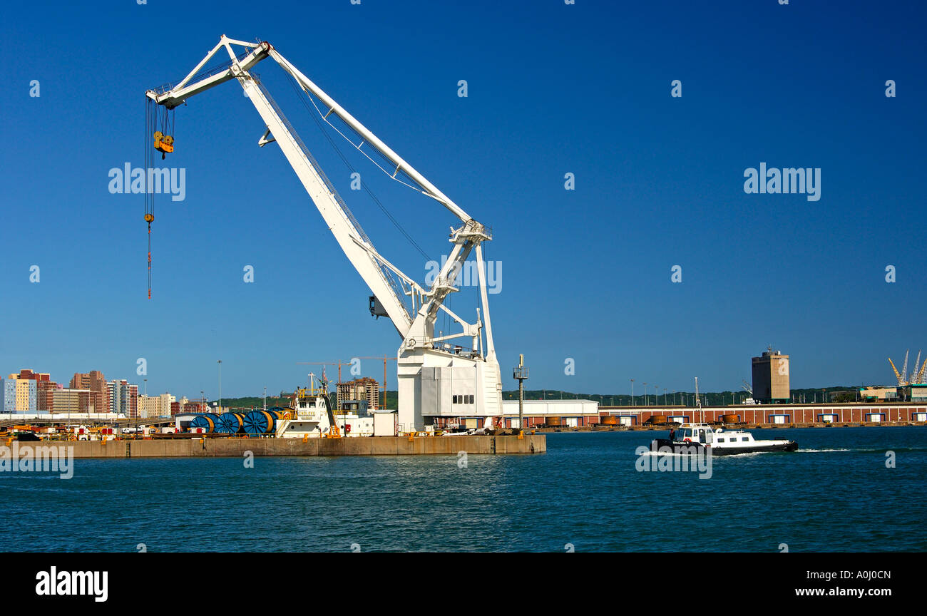 Floating crane, Durban, South Africa Stock Photo Alamy