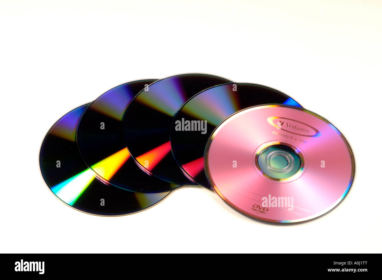 Blank Dvds Cds Stock Photo Alamy