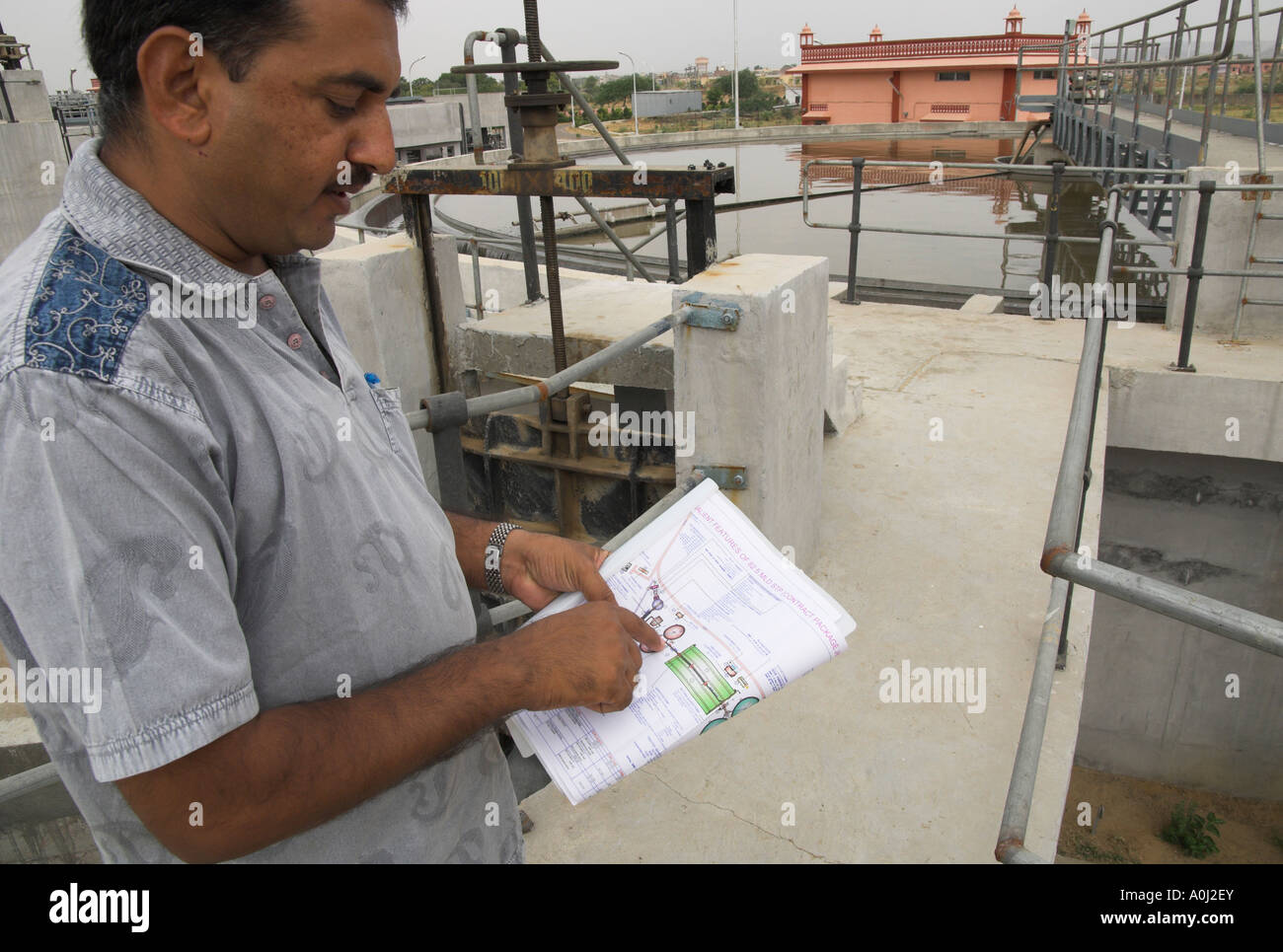 India Rajasthan Jaipur Delawas Sewage Treatment Plant Largest plant in