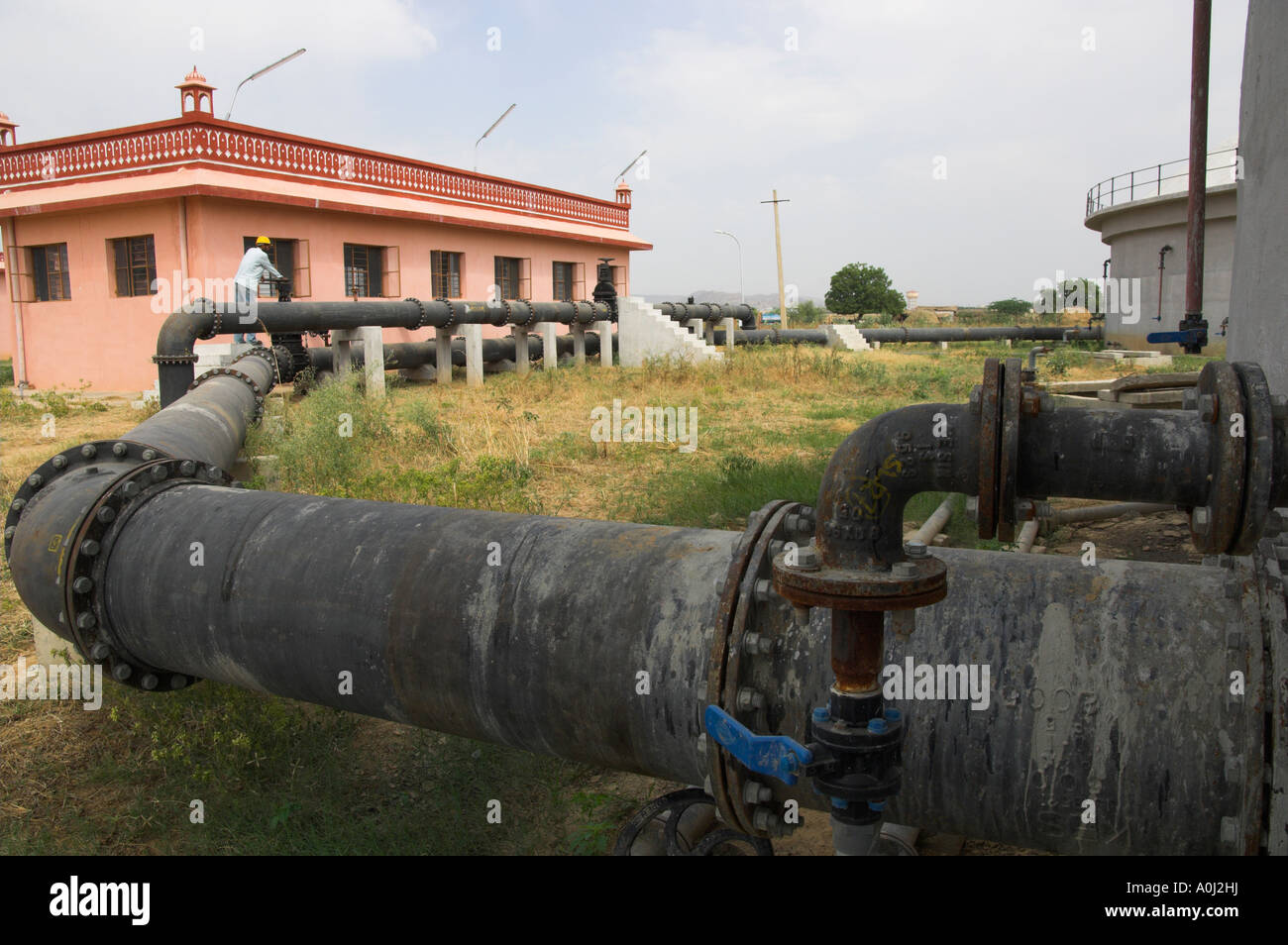 India Rajasthan Jaipur Delawas Sewage Treatment Plant Largest plant in