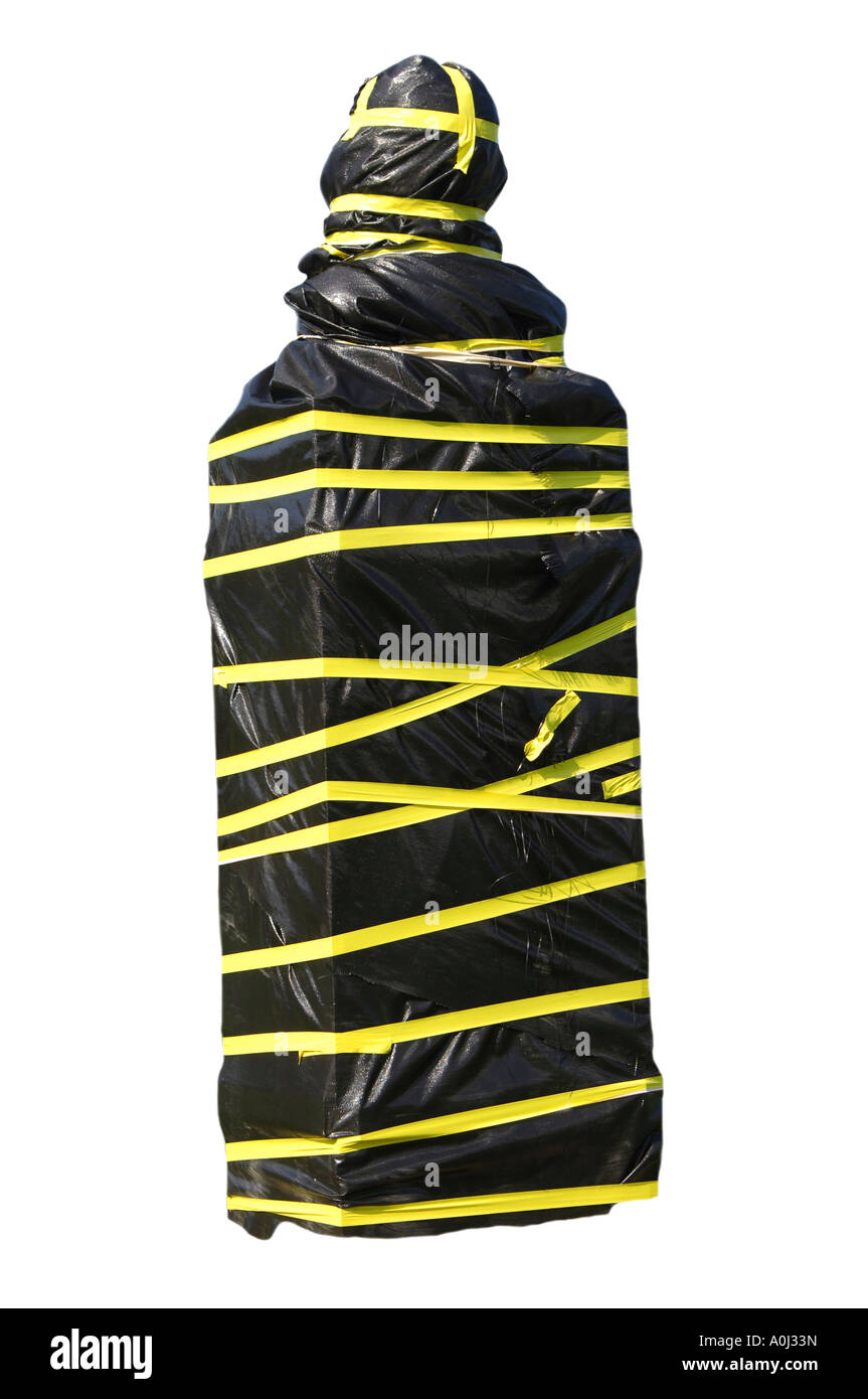 Wrapped up monument Stock Photo Alamy