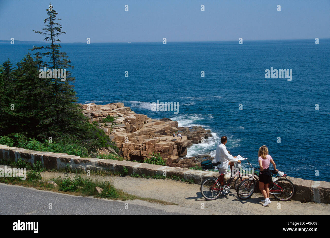 Maine,ME,New England,Down East,Acadia National Park,Federal land,nature,natural,scenery,countryside,historic preservation,public,recreation,Mt. Desert Stock Photo