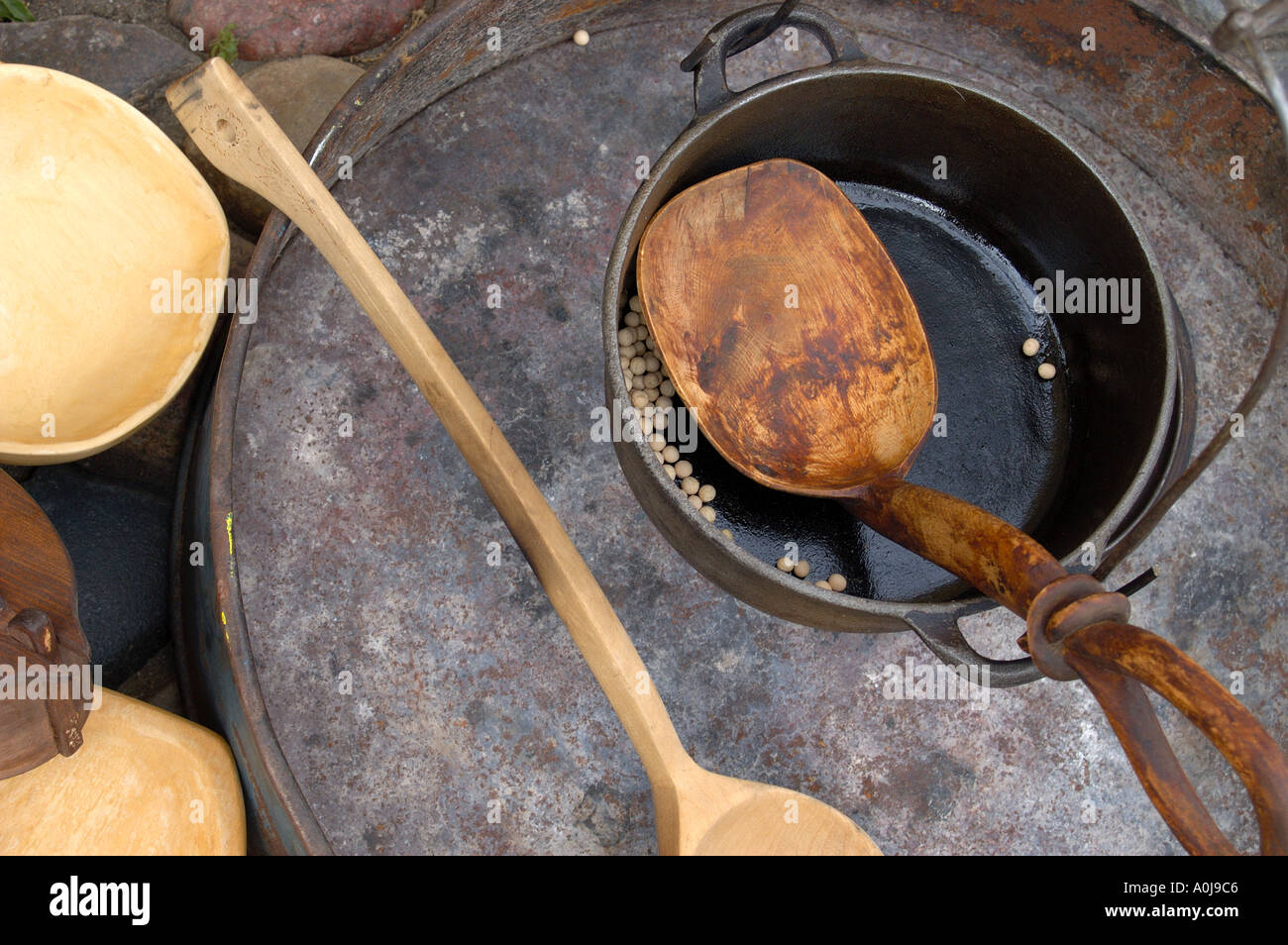 Old pots and pans Stock Photo Alamy