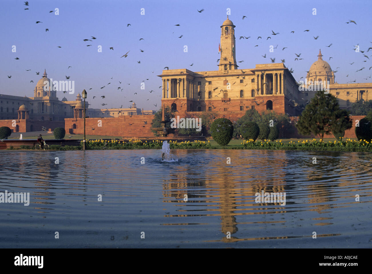 India Delhi Rajpath Stock Photo