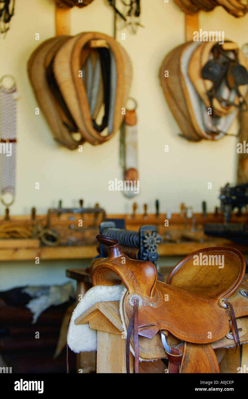 Tack and Saddle Shop Stock Photo Alamy