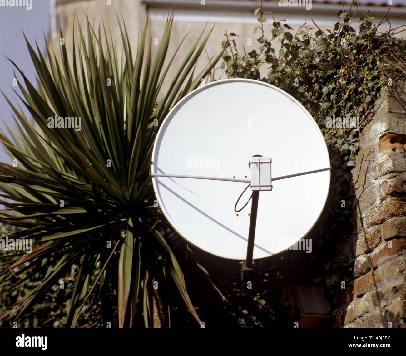 Satellite Dish Sitges Spain Stock Photo Alamy