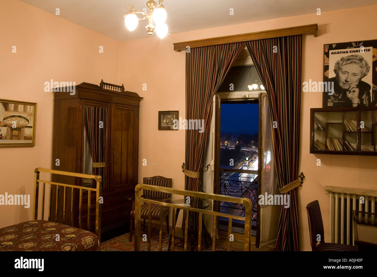 Pera Palas Hotel Istanbul Turkey Room 411 where Agatha Christie stayed Stock Photo